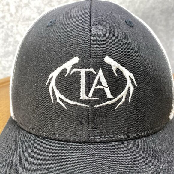 DEER SKULL ANTLERS (TLA) Hat Black Baseball Ball Cap Adjustable SNAPBACK Mesh - Picture 6 of 11